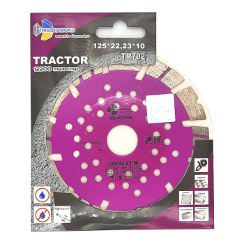 Диск алмазный отрезной 125*22,23*12 серия Tractor TR702