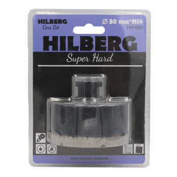 Коронка алмазная 80 мм Hilberg Super Hard M14 HH680