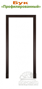 — Буковый профилированный наличник для межкомнатных дверей из массива Blum Industry