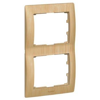 Рамка Legrand Galea Life 2 поста вертикальная Maple