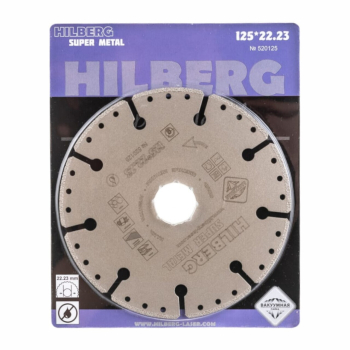 Диск алмазный отрезной 125*22,23 Hilberg Super Metal 520125