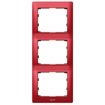 Рамка Legrand Galea Life 3 поста вертикальная Magic Red