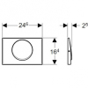 Смывная клавиша Geberit Mambo 115.751.00.1 нержавеющая сталь