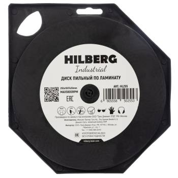 Диск пильный Hilberg Industrial Ламинат 255*30*100Т HL255
