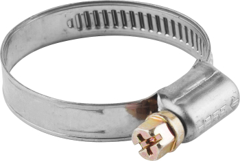 ЗУБР НХ-9Н, 16 - 25 мм, накатная лента 9 мм, 5 шт, нержавеющий хомут,Профессионал(3787-16-25) (Стальные)