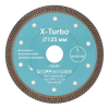 Диск алмазный турбо ультратонкий отрезной по плитке 125*22,23мм DIY X-Turbo, 120-207