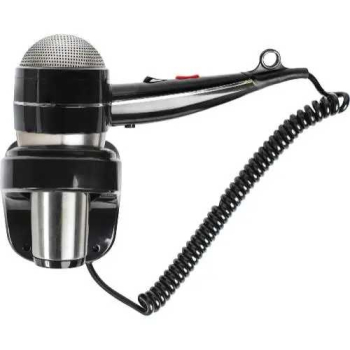 Фен HOTELline настенный с антивандальной защитой 1800 W черный/матовый Nofer 02058.S