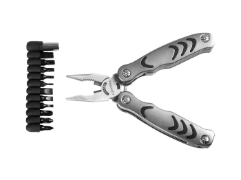 STAYER PROFESSIONAL, мультитул, 12в1, силовая модель, с набором бит, нейлоновый чехол, 105мм (22852) (Мультитулы)