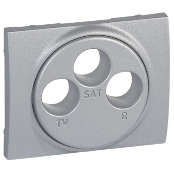 Накладка TV-FM-SAT розетки Legrand Galea Life Aluminium