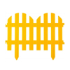 GRINDA Палисадник 28х300 см, желтый, Декоративный забор (422205-Y) (Декоративные ограждения)