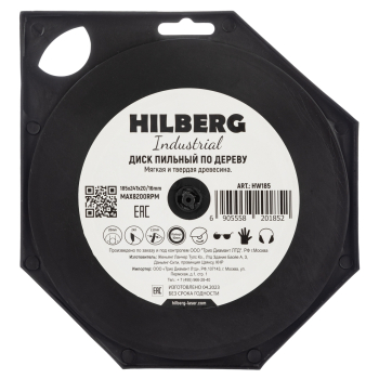 Диск пильный Hilberg Industrial Дерево 185*20/16*24Т HW185