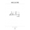 Держатель для верхнего душа Migliore Ricambi Ml.Ric-36.106 Cr хром новый арт. 19921