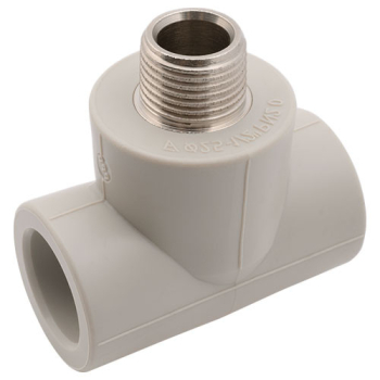 Тройник полипропиленовый комбинированный НР 25х3/4" PPR FV