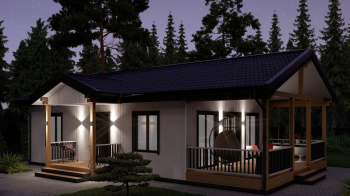 ХИТ! Каркасный дом "СВОЙ 100", 1 этаж, 86 м2, 10х7