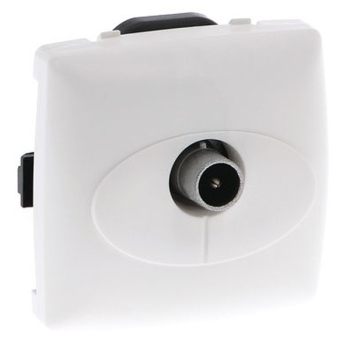 Розетка телевизионная Legrand Oteo TV 0-2150 МГц белая