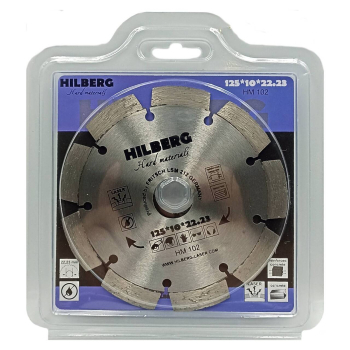 Диск алмазный отрезной 125*22,23 Hilberg Hard Materials Лазер HM102