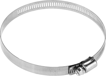 ЗУБР НХ-12П, 105 - 127 мм, просечная лента 12.7 мм, 2 шт, нержавеющий хомут, Профессионал (37815-105-127-2) (Стальные)
