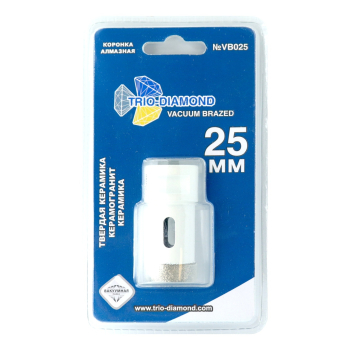 Коронка алмазная по керамограниту 25 мм, М14, Vacuum Brazed, VB025
