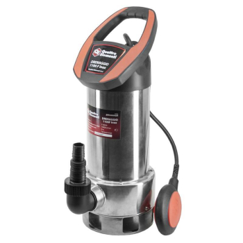 Дренажный насос QUATTRO ELEMENTI Drenaggio 1100 F Inox (1100 Вт, 19000 л/ч, для грязной, 9 м, 7,5кг, нерж.сталь корпуса) (770-742) (Дренажные насосы д