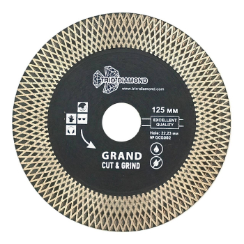 Диск алмазный отрезной 125*22,23 Турбо серия Grand Cut and Grind GCG002