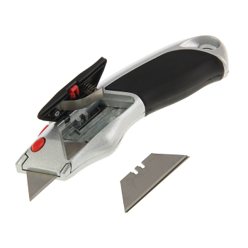 Нож с трапециевидным лезвием Exclusive, 19х60мм, 5 лезвий, Ремоколор