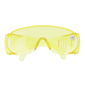 Очки защитные с прозрачными дужками, желтые (шт)