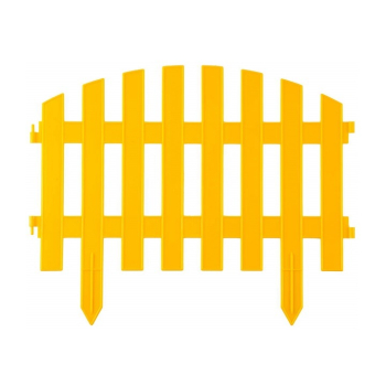 GRINDA Ар Деко, 28 х 300 см, желтый, 7 секций, декоративный забор (422203-Y) (Декоративные ограждения)
