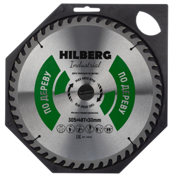 Диск пильный Hilberg Industrial Дерево 305*30*48Т HW305