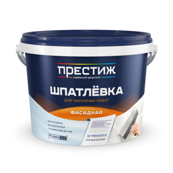 Шпатлёвка фасадная акриловая Престиж, 3 кг