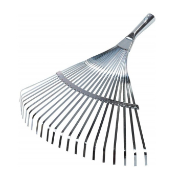 RACO 450 мм, 22 плоских зубца, усиленные, гальваническое покрытие, веерные грабли (4231-53/732) (Грабли)