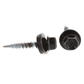 Саморез кровельный черный (9005), 5,5х19 мм 250 шт ат