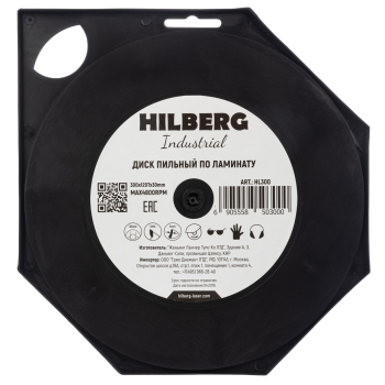 Диск пильный Hilberg Industrial Ламинат 300*30*120Т HL300