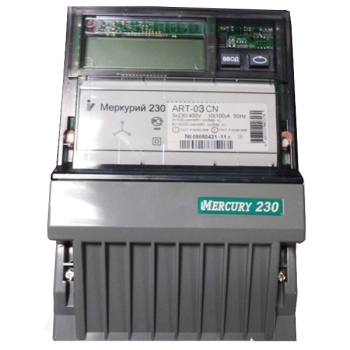 Электросчетчик Меркурий-230 ART-03CN 5-7,5А 230/400В многотарифный транс. включения CAN ЖКИ