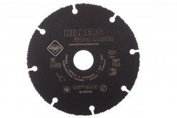 Диск карбид вольфрамовый отрезной Hilberg Super Wood 530125 (125x22,23)