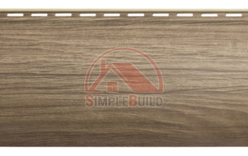 сайдинг "Люкс" однопереломный "Blockhouse", орех