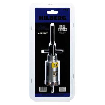 Коронка алмазная по бетону 40 мм Hilberg Laser HM240