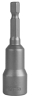 Головка торцевая ПРАКТИКА "Профи" магнитная 12 х 65 мм с хвостовиком HEX 1/4" (1шт), блист (035-158) (Биты | Насадки отверточные)