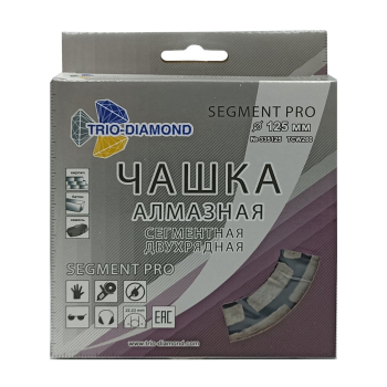 Чашка алмазная 125 Сегментная двухрядная Про TCW260