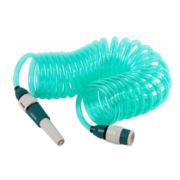 RACO 7.5 м, с наконечником и двумя внешними соединителями, спиральный шланг (4270-55895) (Растягивающиеся)