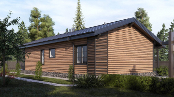 ХИТ! Каркасный дом "СВОЙ 102 L", 1 этаж, 139 м2, 14х8 м