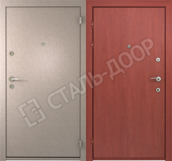 Стальная порошковая дверь MTD-104: порошковое напыление + ламинат