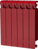 Радиатор биметаллический Rifar Monolit 500/100мм 6 секций, бордо