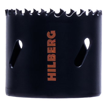 Коронка биметаллическая по металлу 51мм, крупный зуб, Hilberg Bi-Metal Cobalt 8% (М42), CML051