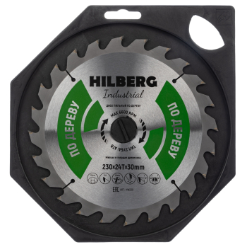 Диск пильный Hilberg Industrial Дерево 230*30*24Т HW230