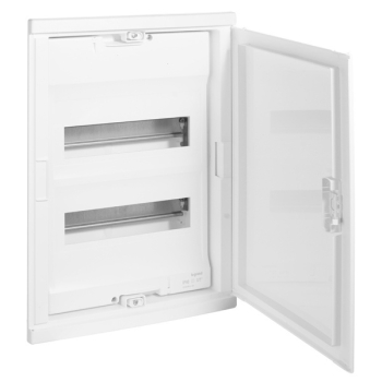 Щит Legrand Nedbox в нишу на 24 (+4) модуля (2х12) с шинами N+PE с белой дверью