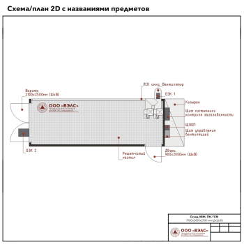 Склад ГСМ 7000х2450х2900
