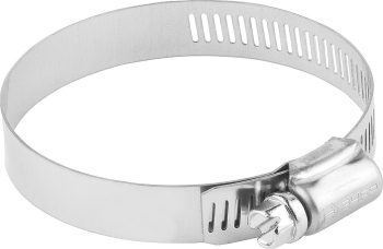 ЗУБР НХ-12П, 57 - 76 мм, просечная лента 12.7 мм, 2 шт, нержавеющий хомут, Профессионал (37815-057-76-2) (Стальные)