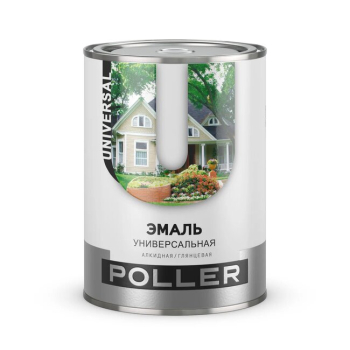 Эмаль алкидная Poller, желтая, 2 л