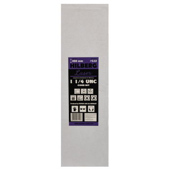 Коронка алмазная 112*450 Hilberg Laser 1 1/4 UNC HD714
