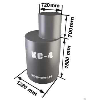 Кессон для скважины КС-4 1500х1220 мм, толщина стенки 4 мм
